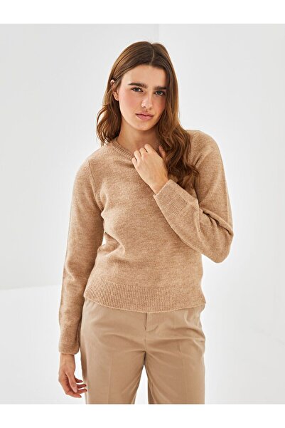 LC Waikiki Pulover de damă cu gât bej