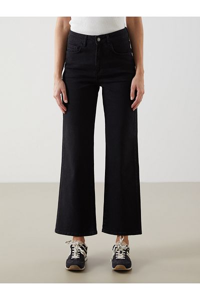 LC Waikiki Γυναικείο Jean Παντελόνι Wideleg