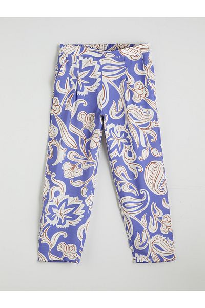 LC Waikiki Floral Women's Trousers with Elastic Waist