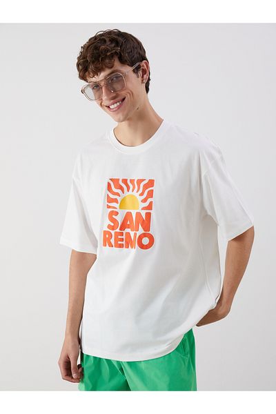 LC Waikiki Crew Neck Printed Combed Cotton Men's T-Shirt