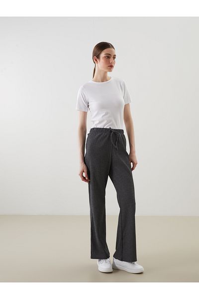LC Waikiki Elastic Waist Striped Women's Trousers