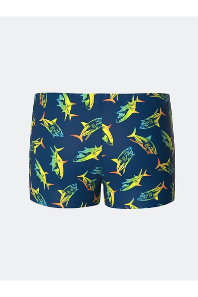 LC Waikiki Bedruckter Boxer-Badeanzug für Jungen mit elastischem Bund