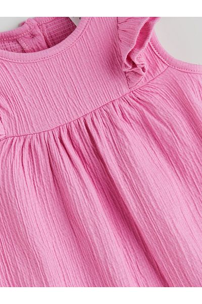 LC Waikiki Crew Neck Basic Baby Girl Jumpsuit