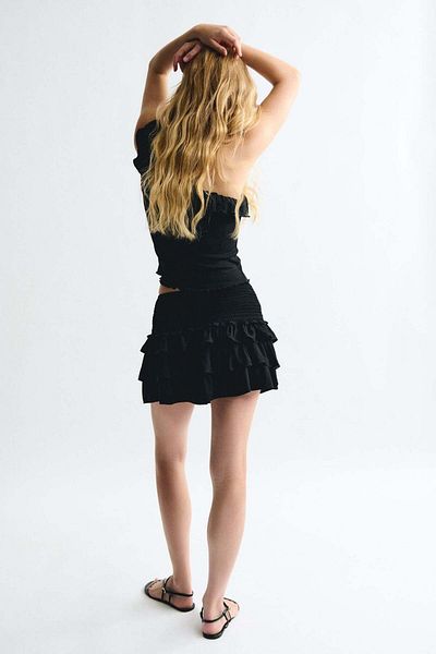 H&M Tiered Mini Skirt