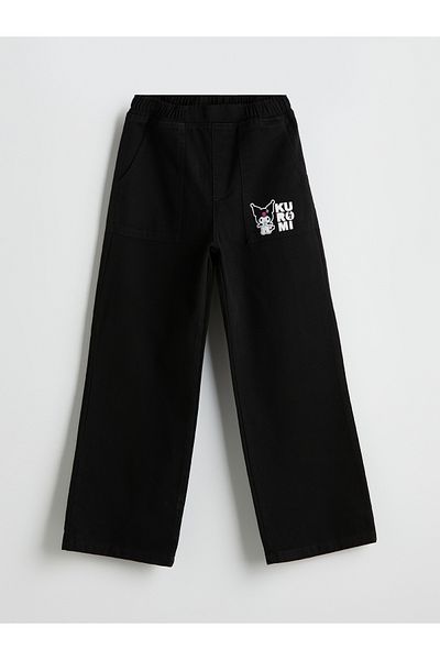 LC Waikiki Elastic Waist Kuromi Printed Girls' Trousers