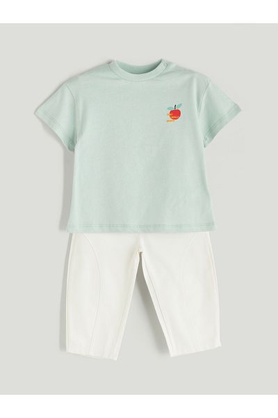 LC Waikiki Printed Baby Boy T-Shirt and Pants 2-Pack