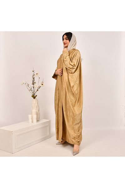 Beyond Summer jacquard quarter-bisht abaya