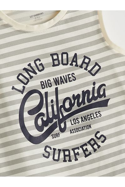 LC Waikiki Crew Neck Striped Boy Undershirt