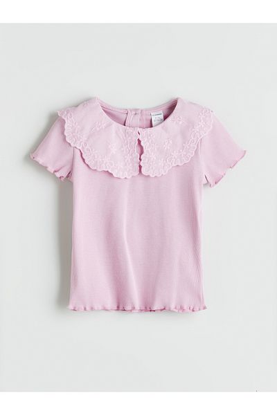 LC Waikiki Baby Collar Embroidered Girl's Blouse