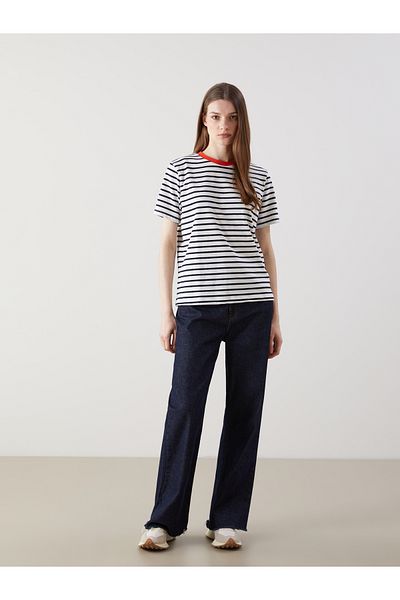 LC Waikiki Crew Neck Striped Women's T-Shirt