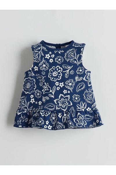 LC Waikiki Crew Neck Floral Baby Girl Blouse and Shorts 2-Piece Set