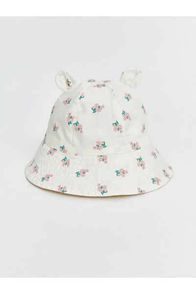 LC Waikiki Baby-Mädchen-Eimerhut mit Blumenmuster
