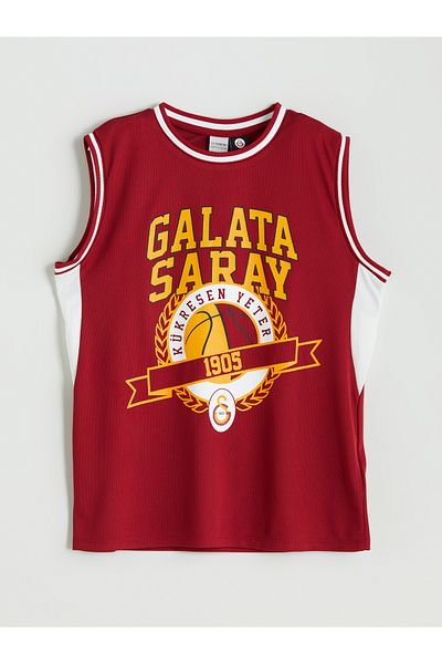 LC Waikiki Crew Neck Galatasaray Printed Boys' Singlet and Shorts