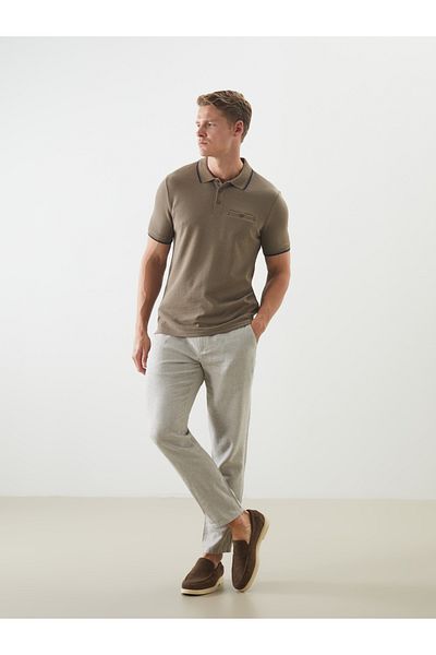 LC Waikiki Ανδρικό παντελόνι Chino με ανταλλακτικό λινό Standard Fit