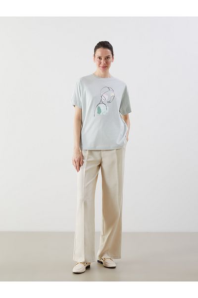 LC Waikiki Crew Neck Printed Women's T-Shirt