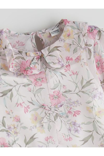 LC Waikiki Baby Collar Floral Κοριτσίστικη Μπλούζα
