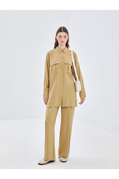 LC Waikiki Women's Palazzo Trousers - Comfortable Fit and Elastic Waist
