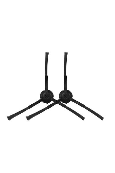 PAA-home Set 2 perii laterale neagre compatibile cu Roidmi Eve Plus SDJ01RM