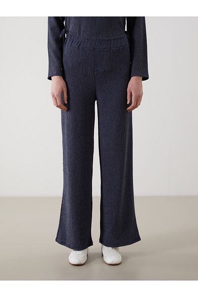 LC Waikiki Elastic Waist Textured Women's Trousers