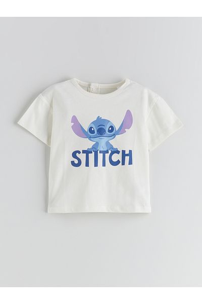 LC Waikiki Lilo & Stitch Bedrucktes Jungen-Baby-T-Shirt und Shorts 2er-Pack