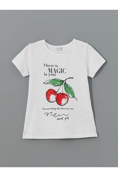 LC Waikiki Crew Neck Girls T-Shirt and Shorts