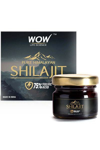 Wow Life Science واو لايف ساينس شيلاجيت الهيمالايا 75% حمض الفولفيك 20 جرام