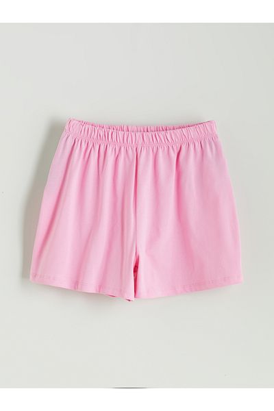 LC Waikiki Elastische Mädchen-Pyjama-Shorts mit 2 Stück