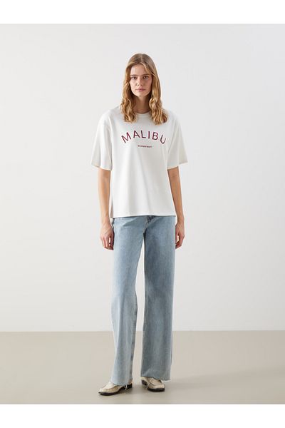 LC Waikiki Malibu Look Oversize Women's T-Shirt