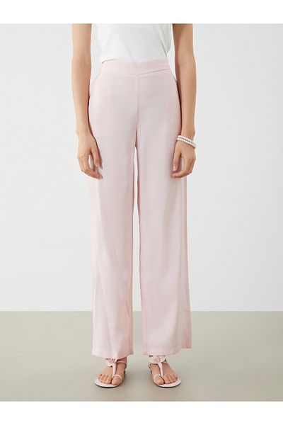 LC Waikiki Wide Leg Women's Trousers with Elastic Waist