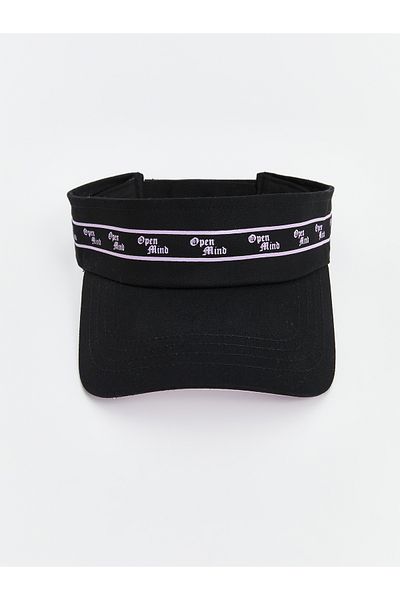LC Waikiki Women's Visor Hat with Text Embroidery