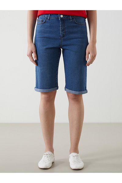 LC Waikiki Pantaloni scurti de jeans pentru femei, slim fit