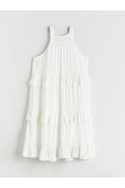 LC Waikiki Halter Neckline Muslin Girl's Dress