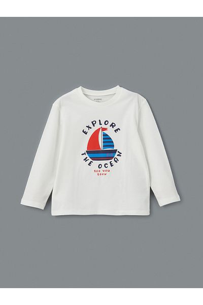 LC Waikiki Crew Neck Printed Boys' Suit 3 Pieces