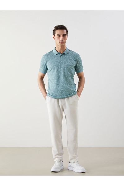 LC Waikiki Ανδρικό μπλουζάκι Polo με κοντό μανίκι με σχέδιο