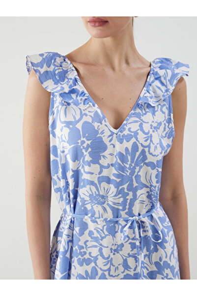 LC Waikiki Květinové šaty s výstřihem do V