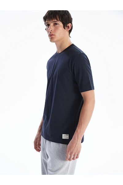 LC Waikiki Gekämmtes Herren-T-Shirt mit Rundhalsausschnitt