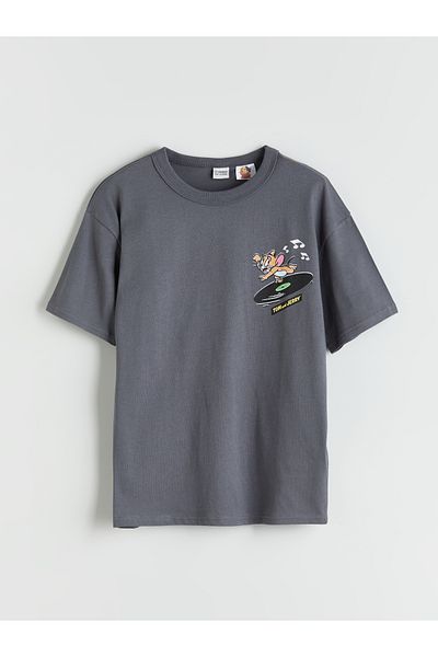 LC Waikiki Crew Neck Tom and Jerry Printed Boy's T-Shirt
