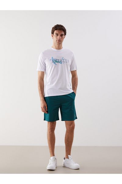 LC Waikiki Crew Neck Antalya Printed Combed Cotton Men's T-Shirt
