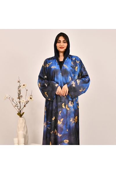 Beyond Summer wrap abaya made of silk fabric