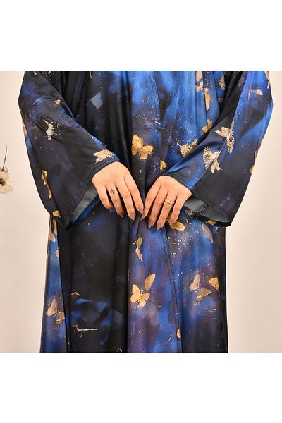 Beyond Summer wrap abaya made of silk fabric
