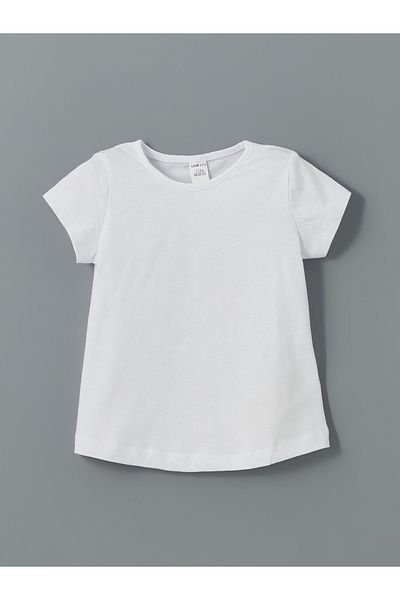 LC Waikiki Crew Neck Basic Girl's Blouse and Leggings 2-Piece