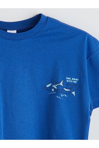 LC Waikiki Tricou pentru băiat cu imprimeu cu decolteu