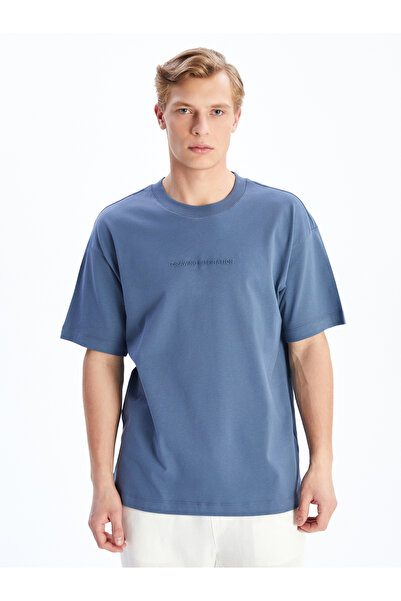 LC Waikiki Tricou bărbătesc din jerseu imprimat cu guler rotund