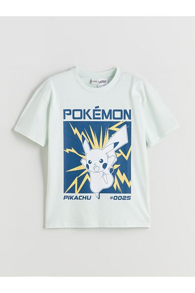 LC Waikiki Crew Neck Pikachu Printed Boys' T-Shirt