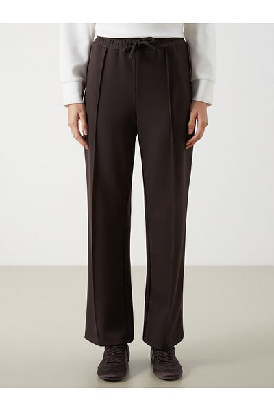 LC Waikiki Pantaloni de trening pentru femei cu picioare late cu talie elastică