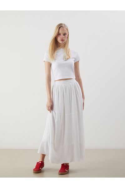 LC Waikiki Fusta Crinkle cu talie elastică
