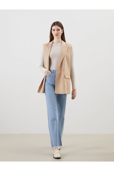 LC Waikiki Pantaloni de damă Stone Straight Fit