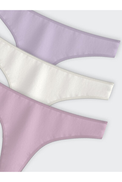 LC Waikiki Plain Thong Panties 3 Pack