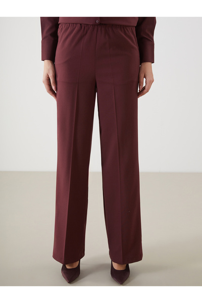 LC Waikiki Wide Leg Women's Trousers with Elastic Waist