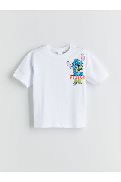 LC Waikiki Αγόρι μπλουζάκι με στάμπα Crew Neck Stitch